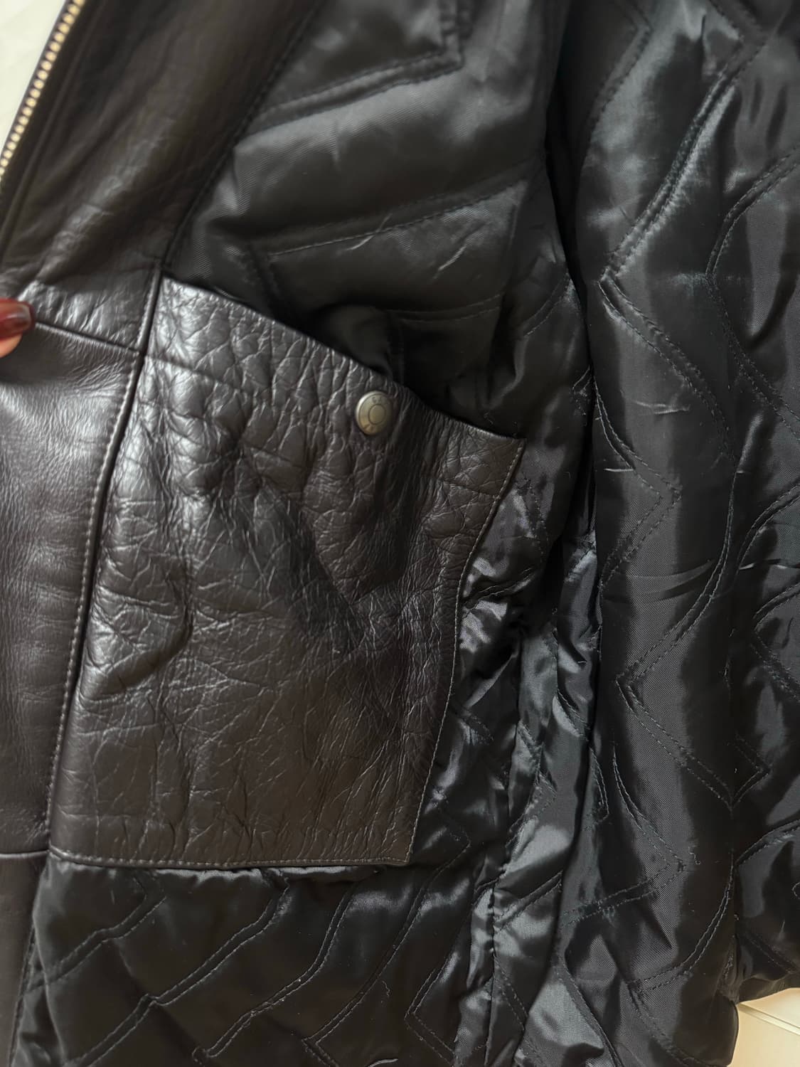 90s Old gap leather jacket 올드갭 레더 자켓  상품이미지6