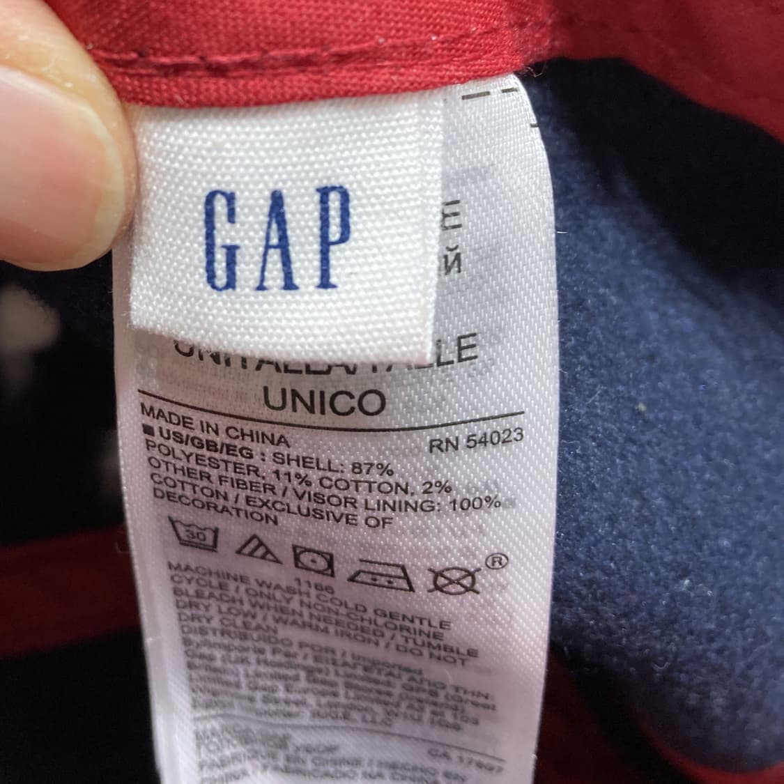 GAP 공용 캡모자 네이비 F  상품이미지5