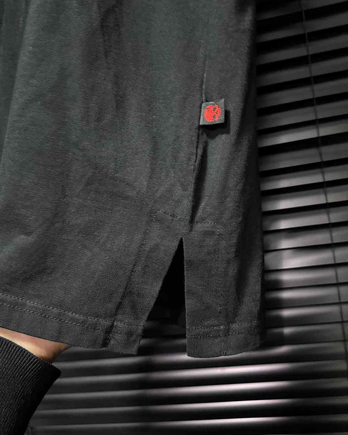 BYTHER 바이더알 해골 스컬 프린팅 오버칫 블랙 반팔 티셔츠 락 펑크 상품이미지5