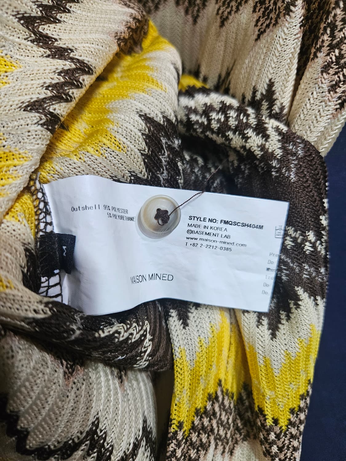 메종미네드 문양패턴 남성 100 반팔셔츠  상품이미지7