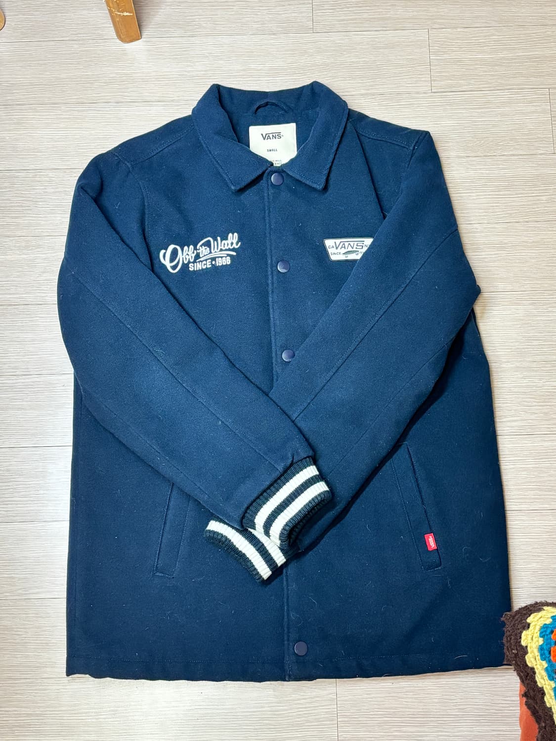 반스 Off The Wall 코치 자켓 네이비 상품이미지1