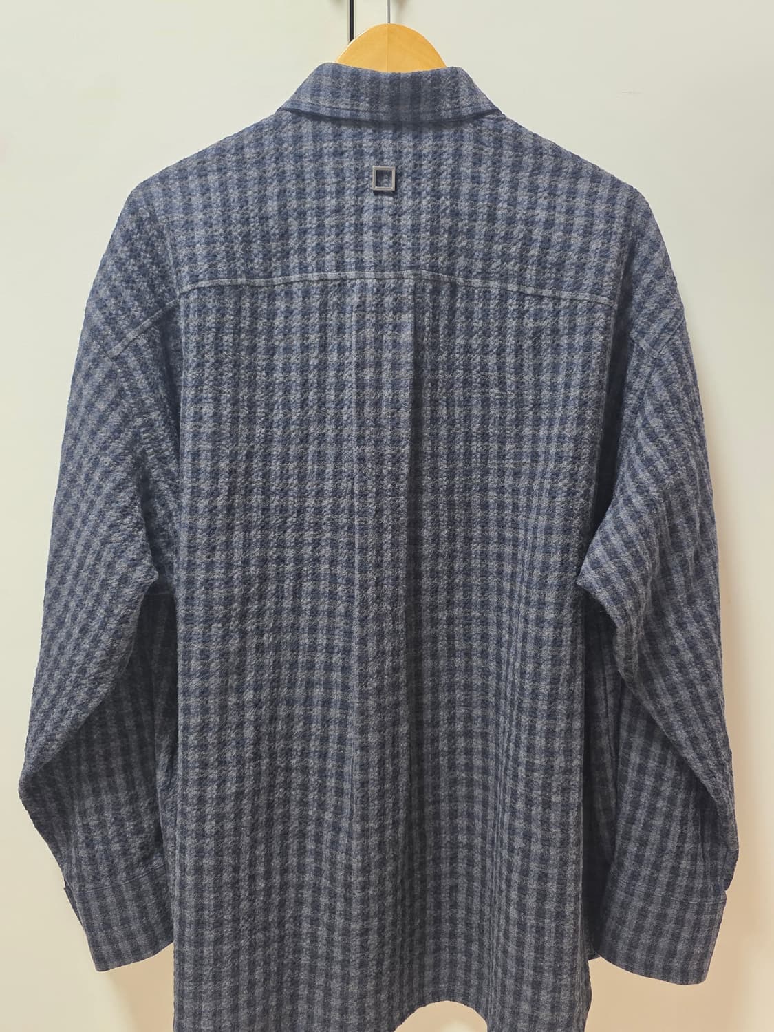 우영미 25FW 깅엄 체크 셔츠 그레이 [46] 상품이미지2
