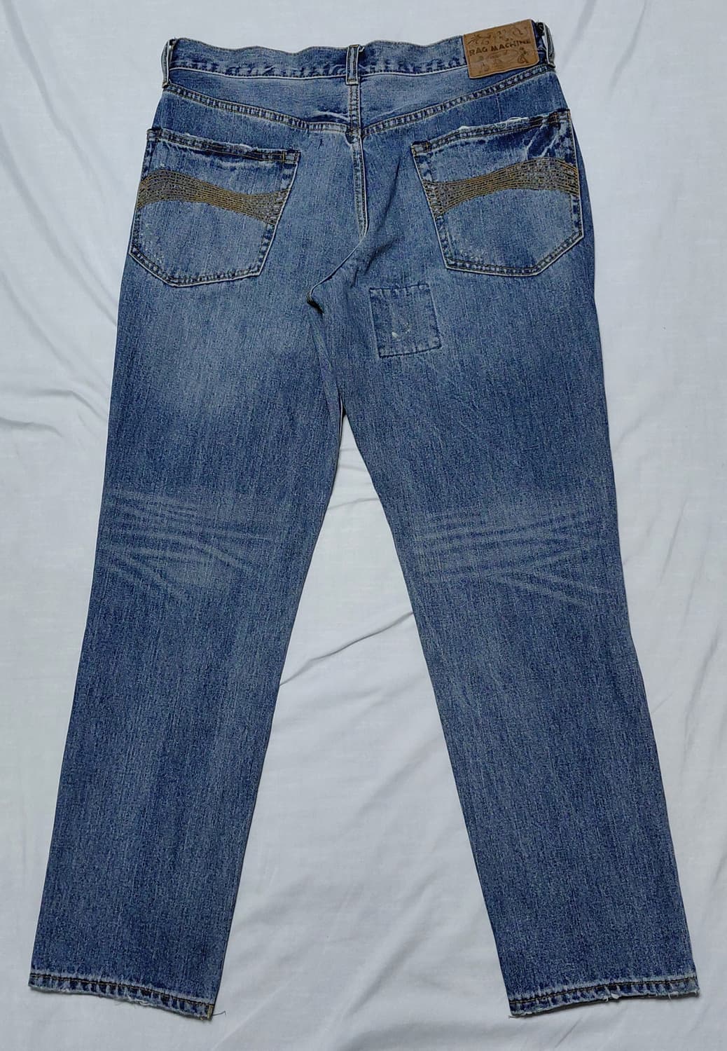 [XL] RAG MACHINE 빈티지 패치워크 디스트로이드 데님 팬츠 상품이미지7