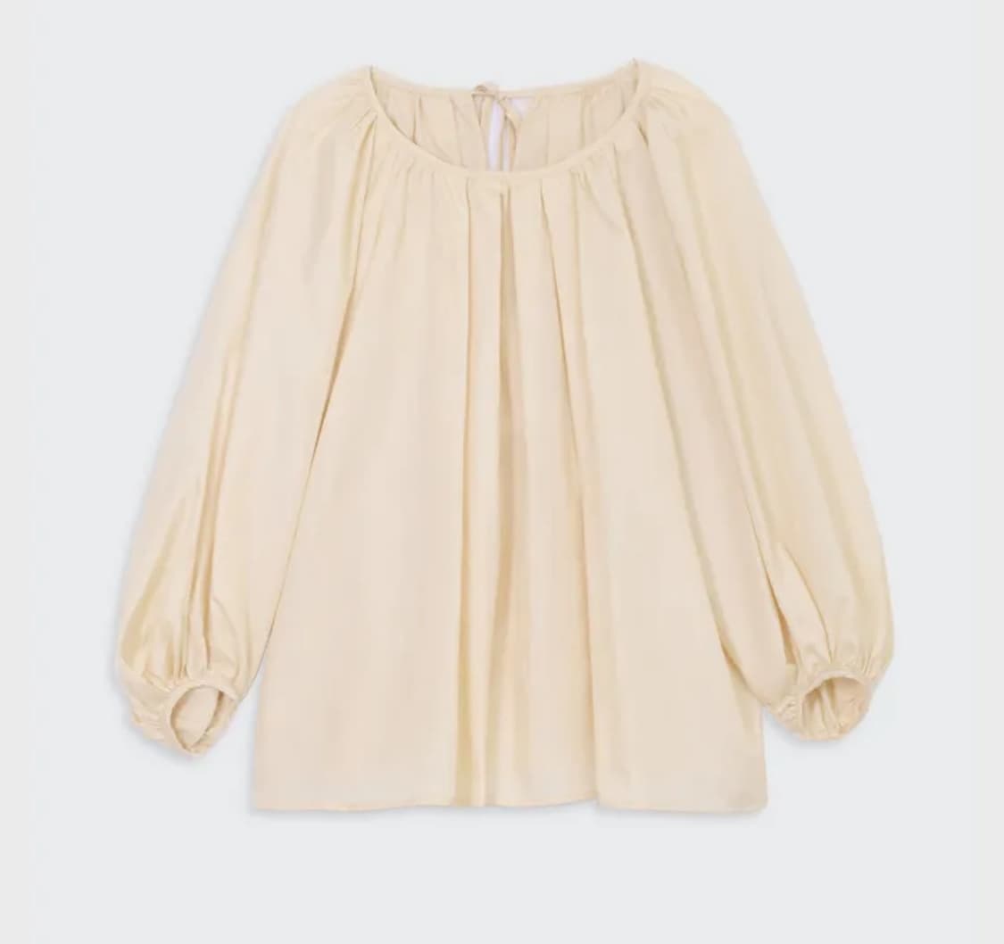 코스모스 cosmoss shirring blouse 베이지 상품이미지1