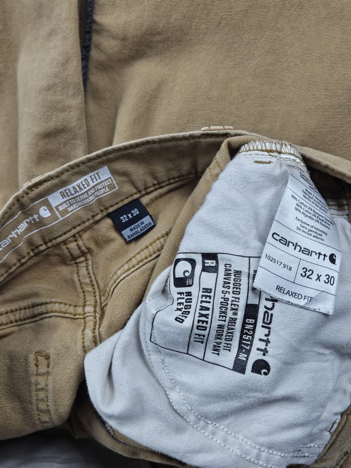 칼하트 코튼 캔버스 카펜터 워크 팬츠 ( 32X30 ) / 10514 상품이미지7