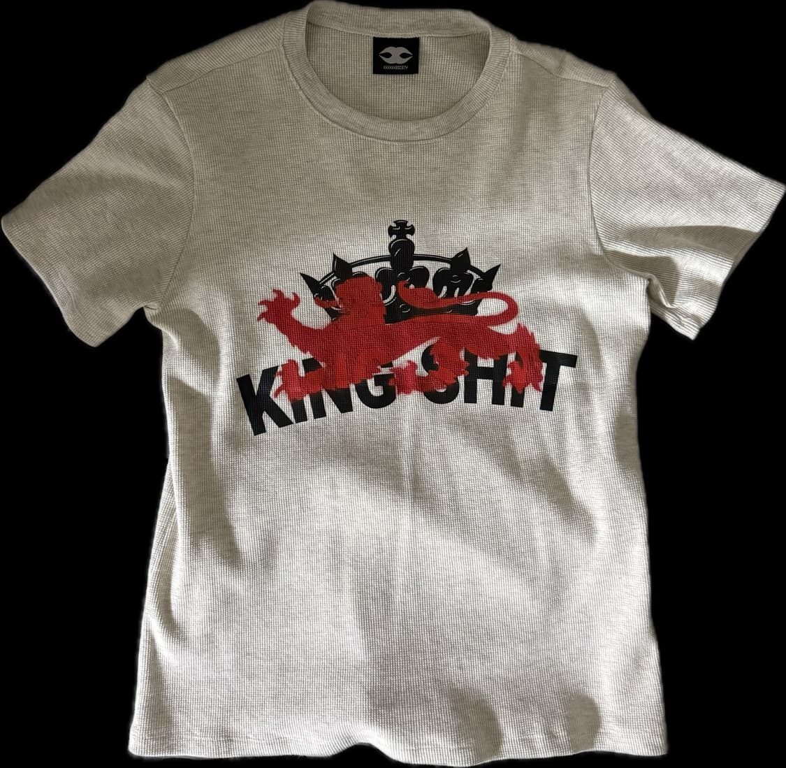 모자이크소사이어티 KING SHIT WAFFLE TEE 상품이미지2
