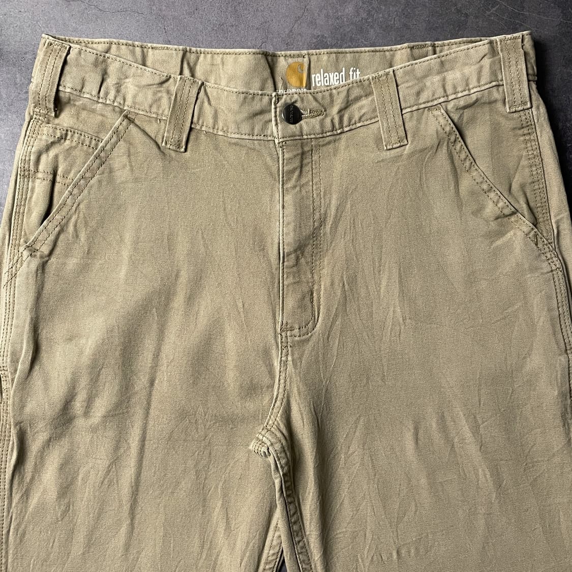 CARHARTT 칼하트 베이지 유틸리티 워크 하프팬츠 A01043 상품이미지2