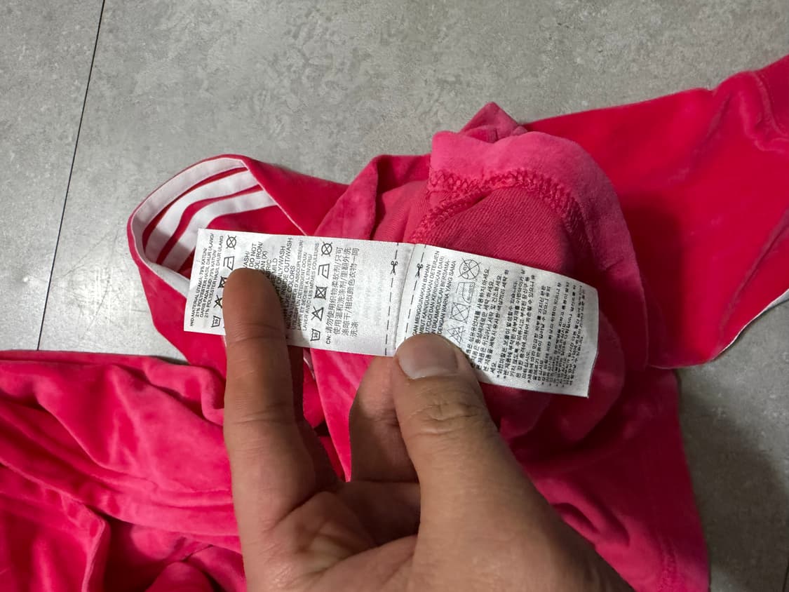 아디다스 벨루아 오버사이즈 크롭 스웻 후디 66size  상품이미지5