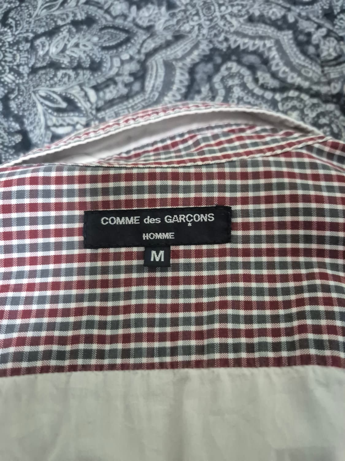 Comme des Garcons Homme 리버시블 체크 셔츠m 상품이미지5