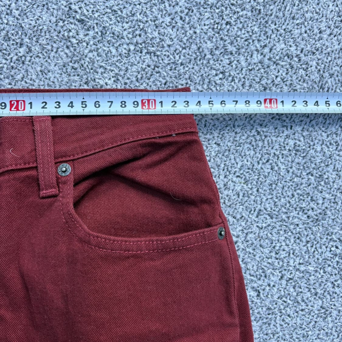 4 REG M 리바이스 550 버건디 면바지 0608J2 상품이미지6