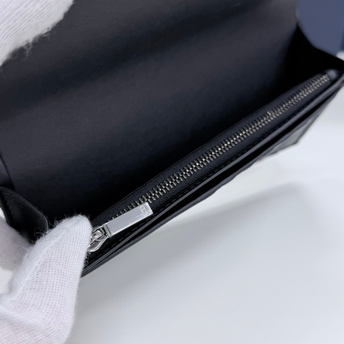 [미사용/선물가능] 26SS 디올 오블리크 자카드 장지갑 블랙 상품이미지8