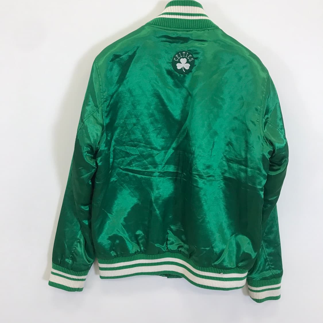 NBA 보스턴셀틱스 사틴 바시티점퍼 그린 [L사이즈] 상품이미지4