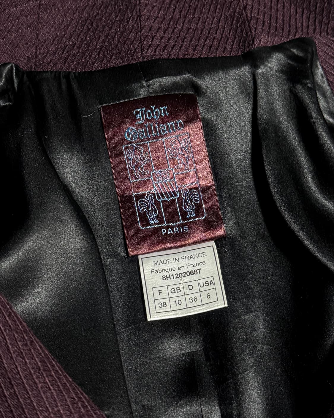 John Galliano 1998AW - Shawl Collar Coat 상품이미지7