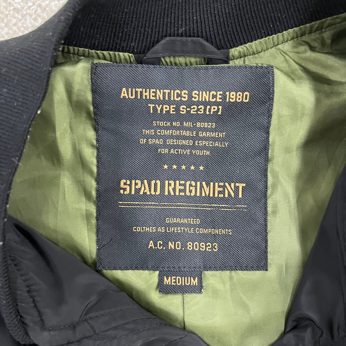 M 스파오 MA-1 롱 항공점퍼 자켓 0220M 상품이미지2