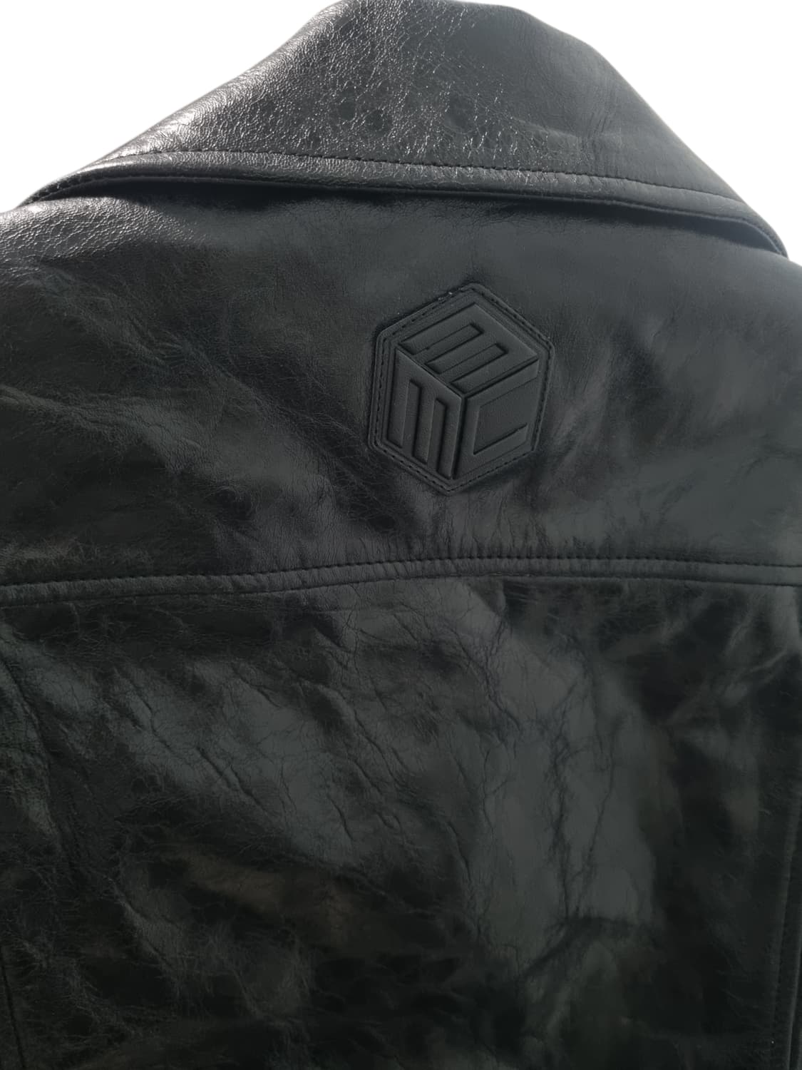 MCM 엠씨엠 메이드 인 이태리 가죽 라이더 자켓 xs 상품이미지5