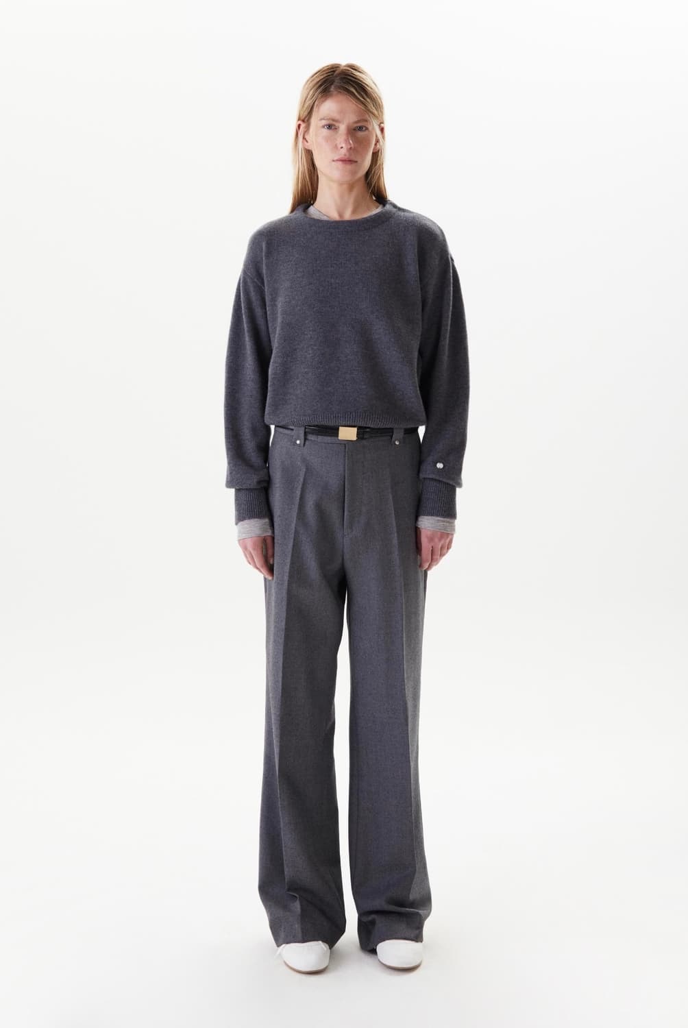 타일레 울 프렌치 넥 클래식 스웨터 상품이미지4