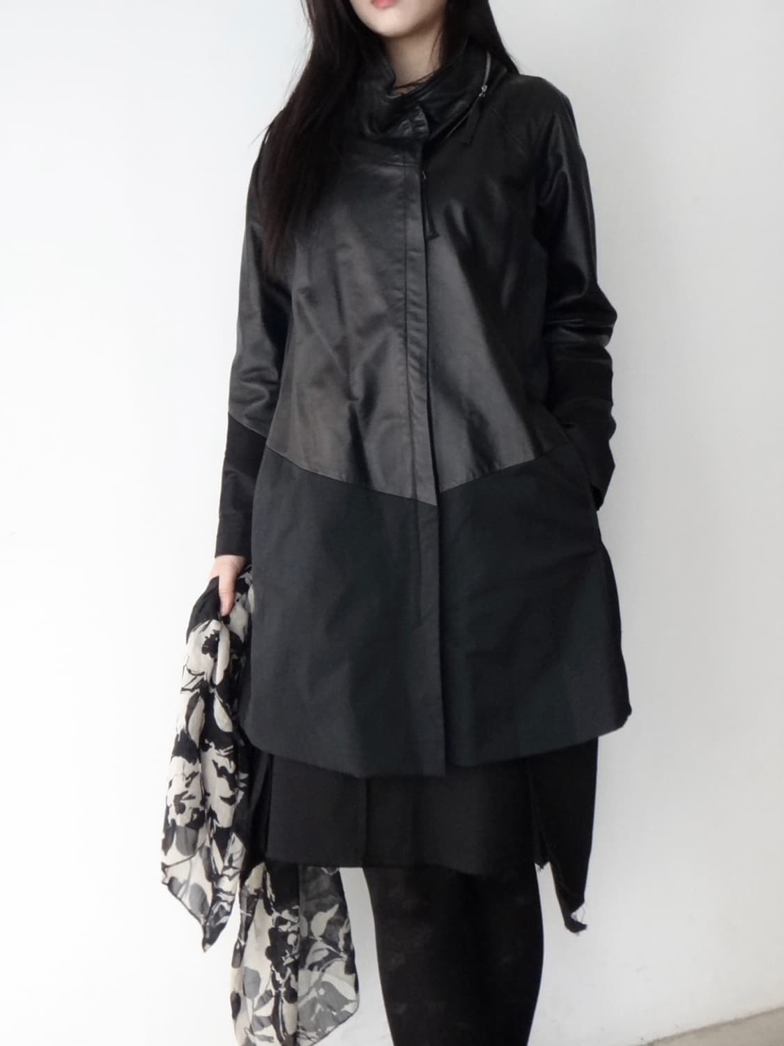 DEMOO  knit dual leather jacket  상품이미지8