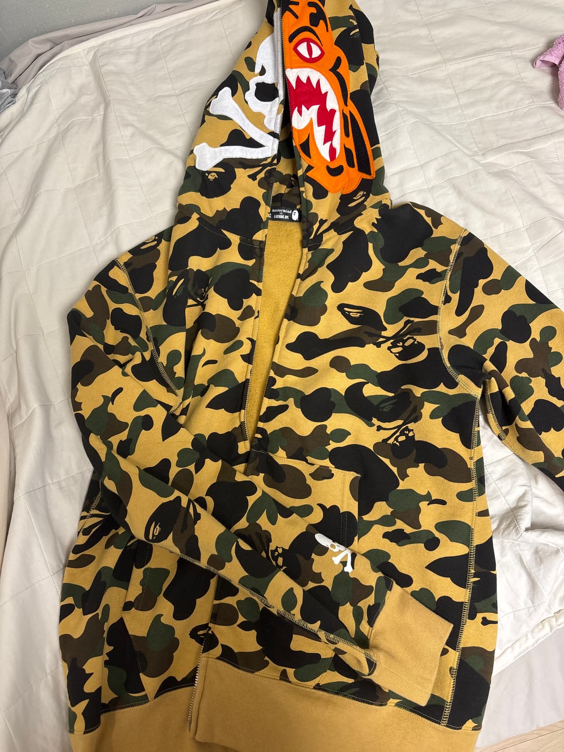 베이프 x 마스터마인드 한정판 후드집업 L사이즈 판매 상품이미지1