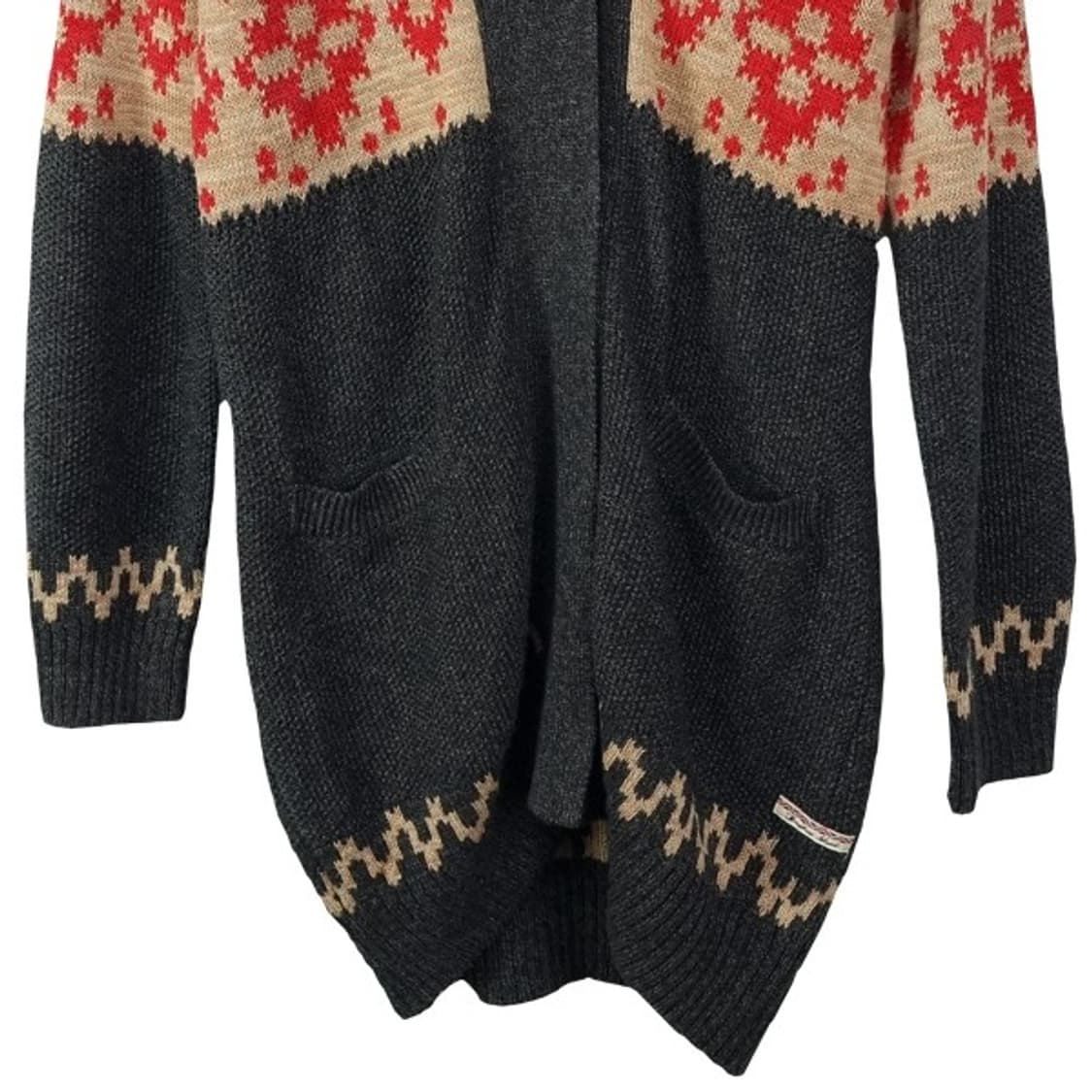 [써스데이아일랜드] 에스닉 패턴 숄카나 롱 가디건 M18883 상품이미지5