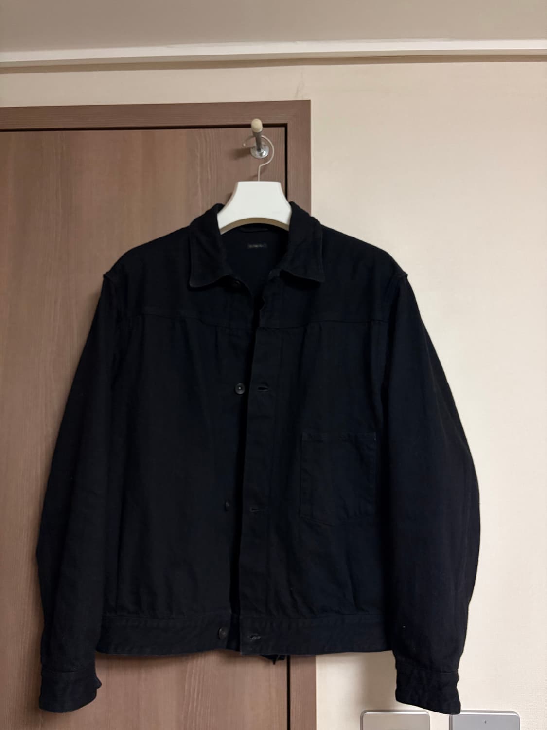 [2,1]23aw 코모리 블랙데님 자켓 팬츠 셋업 상품이미지1