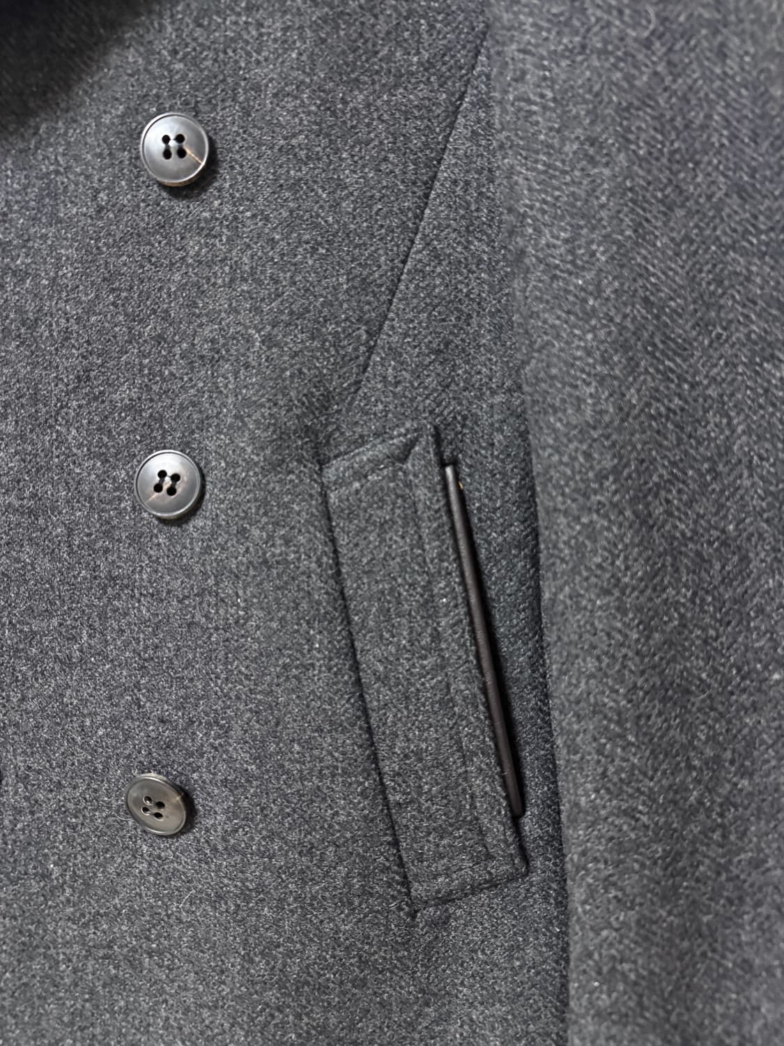 커스텀멜로우 더블 울코트 그레이 100 / 2회착용 상품이미지4