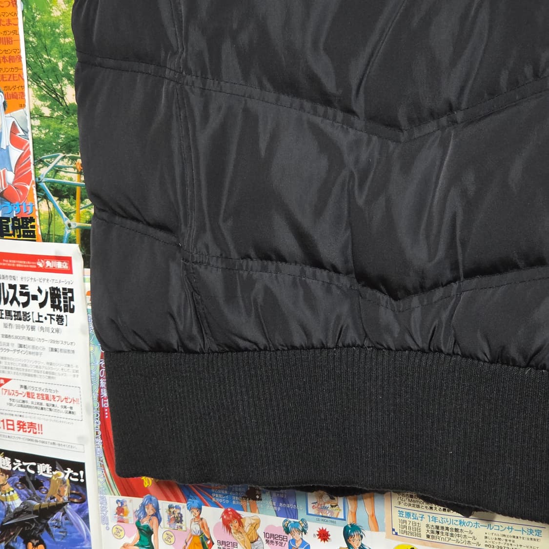 빈티지 락시크 펑크 블랙 후드 패딩 베스트 상품이미지7