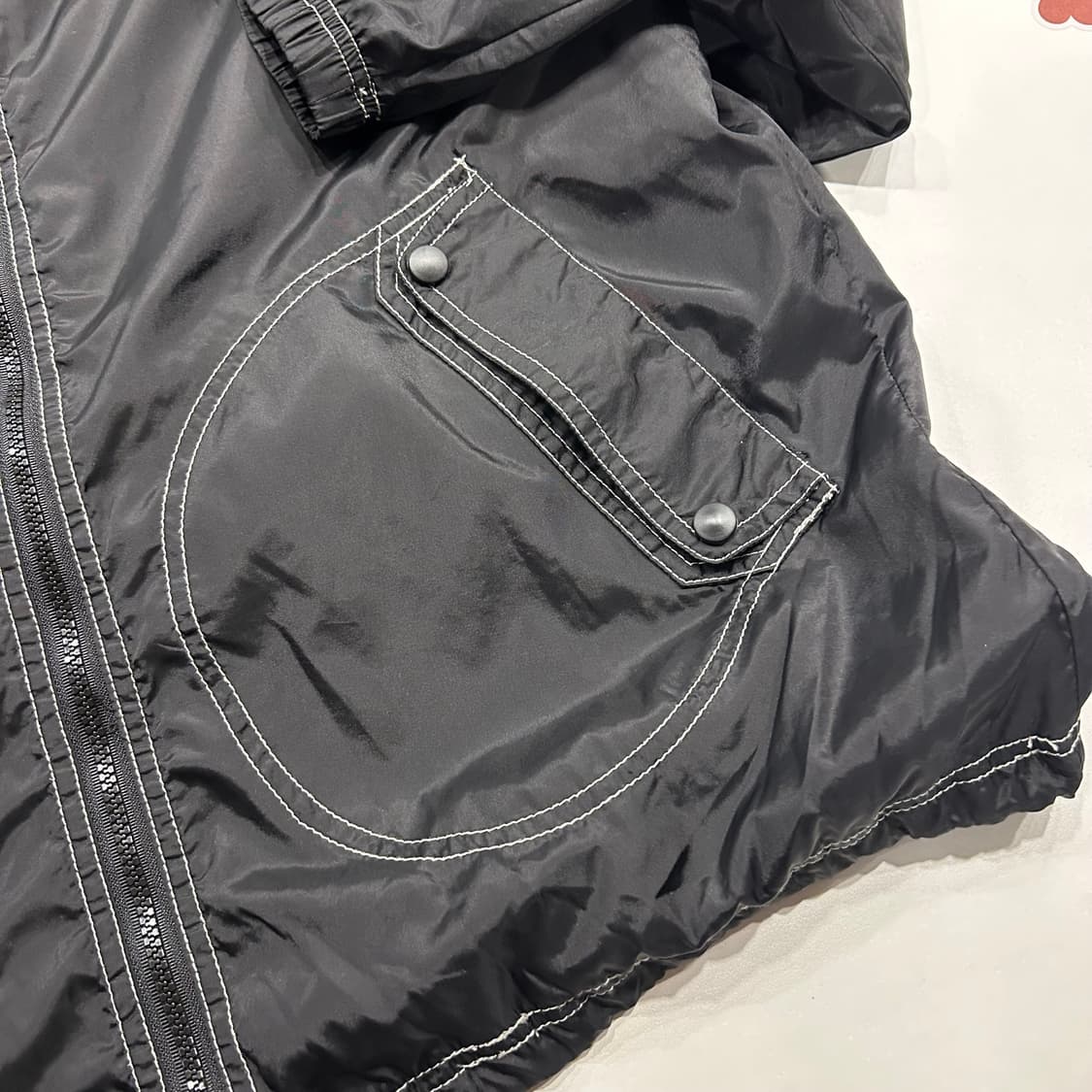 [S] 나이키 빈티지 스티치 바람막이 자켓 블랙 A193 상품이미지6