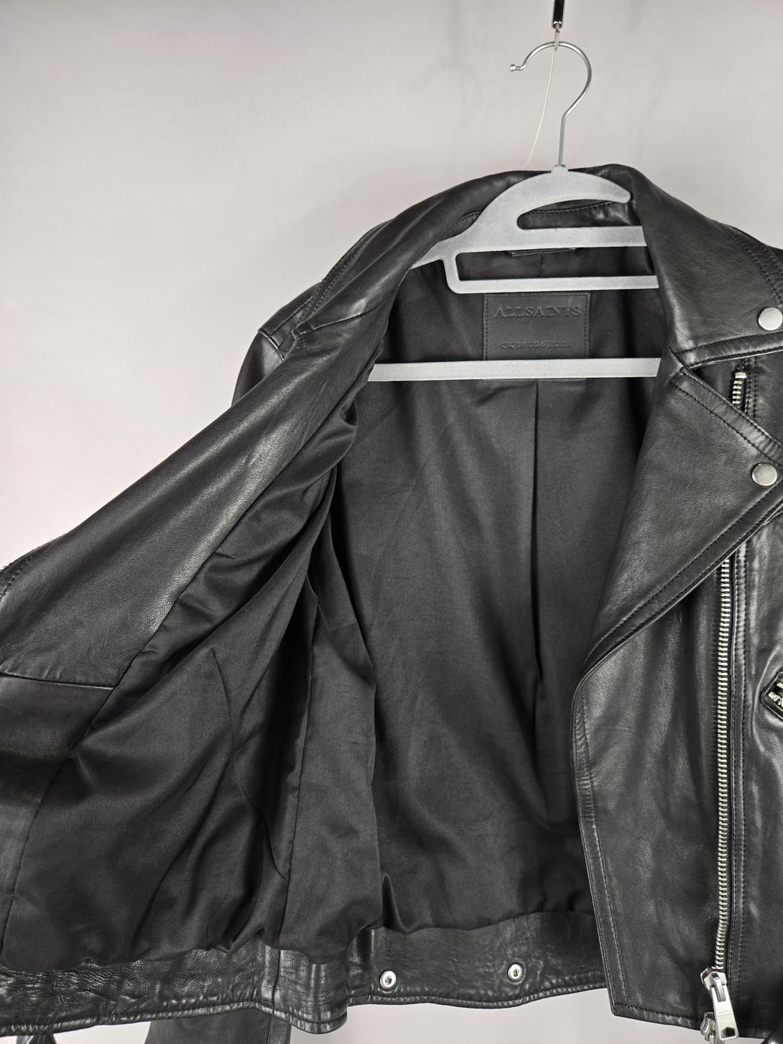 [무료배송]올세인츠 UK10 여성 발펀 양가죽 라이더 가죽 자켓 US6 상품이미지7