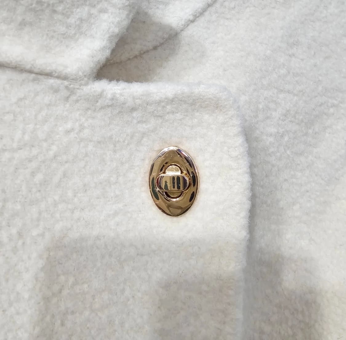 한섬 마쥬 부클 하이넥 벨티드 하프 코트 재킷 55 상품이미지6