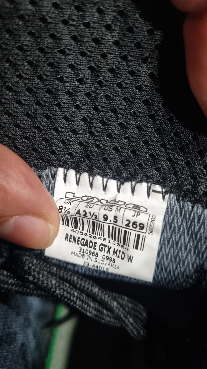 로바 레니게이드 검정색 고어텍스 등산신발 uk8.5(270) 3번내외착용 상품이미지5
