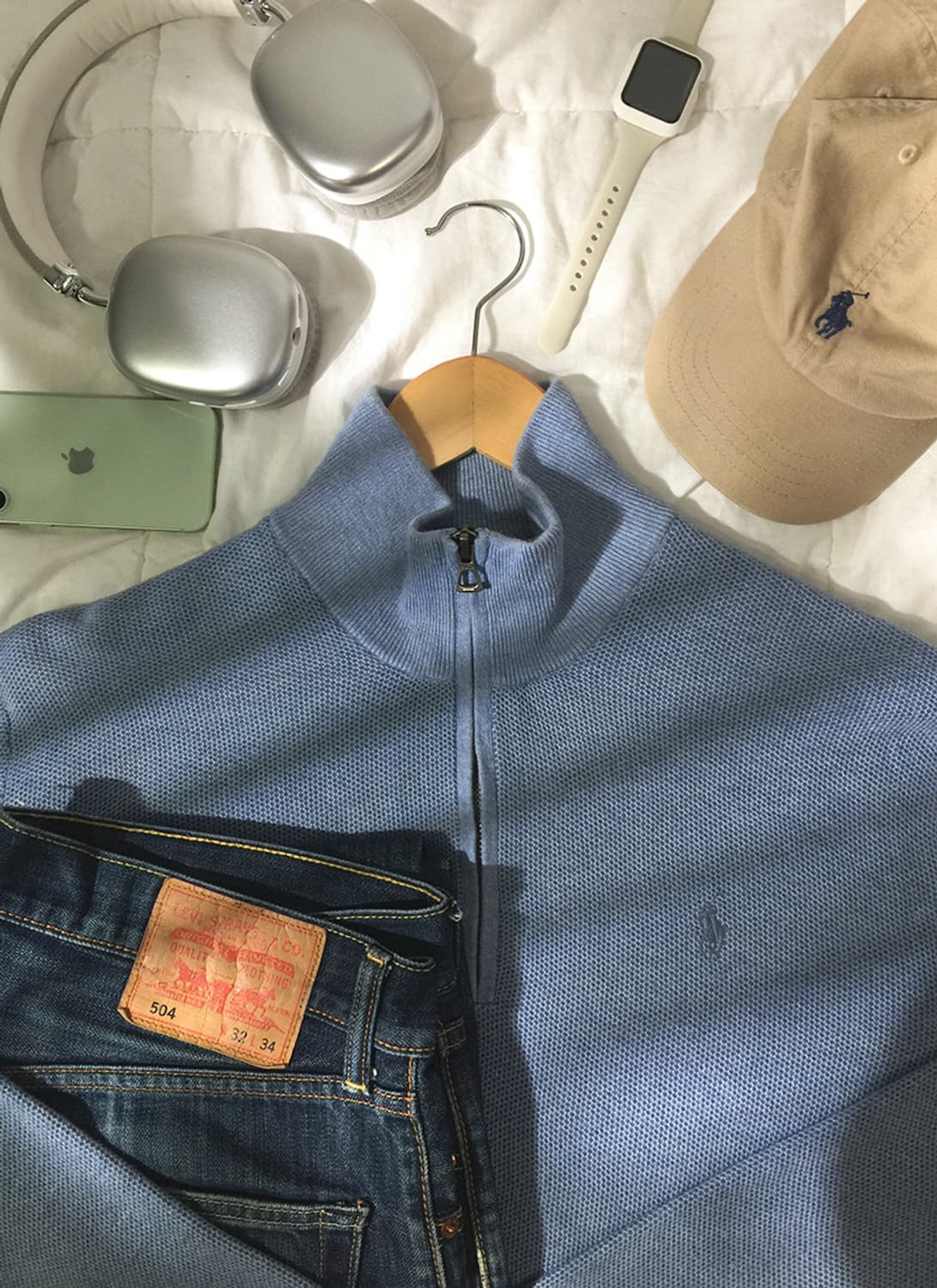 (MAN) 폴로랄프로렌 반집업니트 M 상품이미지1