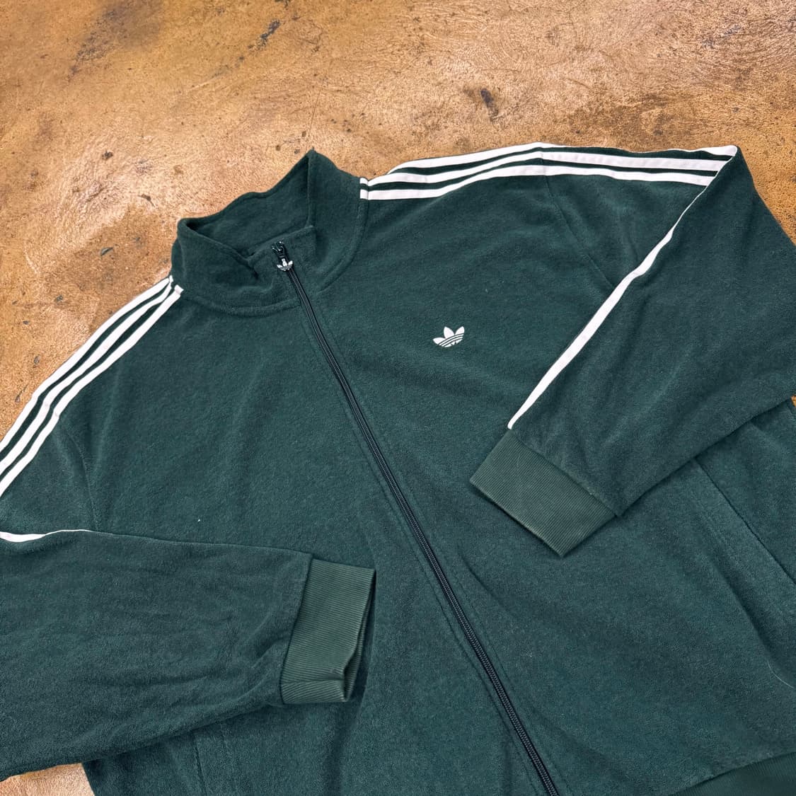 아디다스 부클 딥 그린 져지 트레이닝 팬츠 셋업  상품이미지2