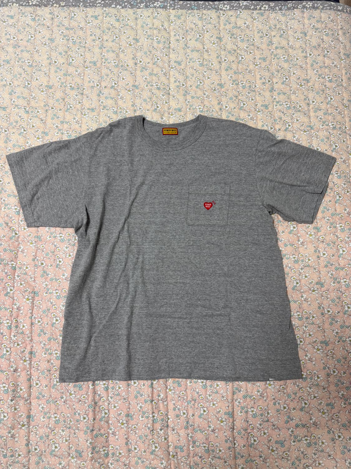 휴먼메이드 스몰 로고 티셔츠 그레이 XL 상품이미지1
