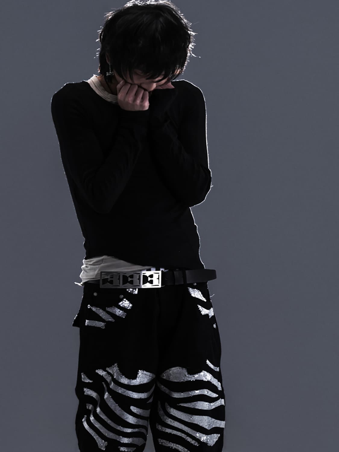 Asymmetric Layered Long Sleeve Top  상품이미지5