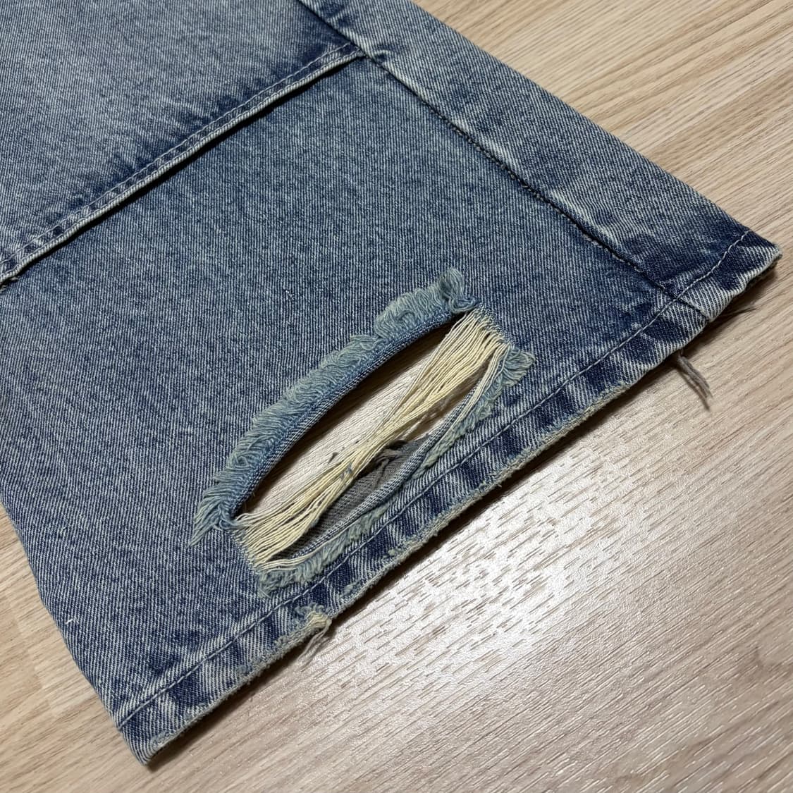 DOUBLE KNEE BOOT CUT JEANS 상품이미지4