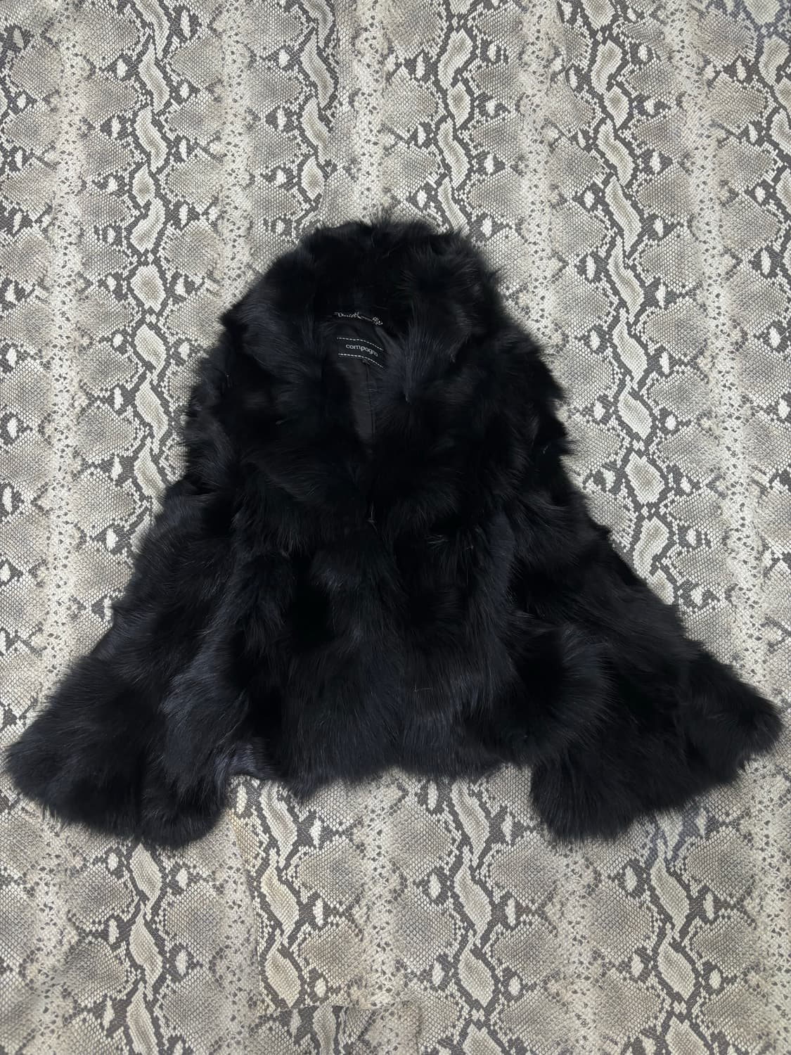FOX Fur Black Wide Cuff Jacket 상품이미지4