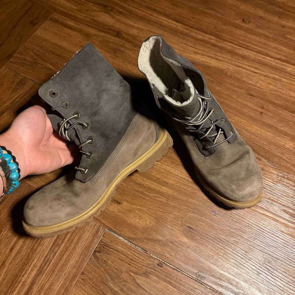 TIMBERLAND 팀버랜드 투톤 레더 부츠 상품이미지4