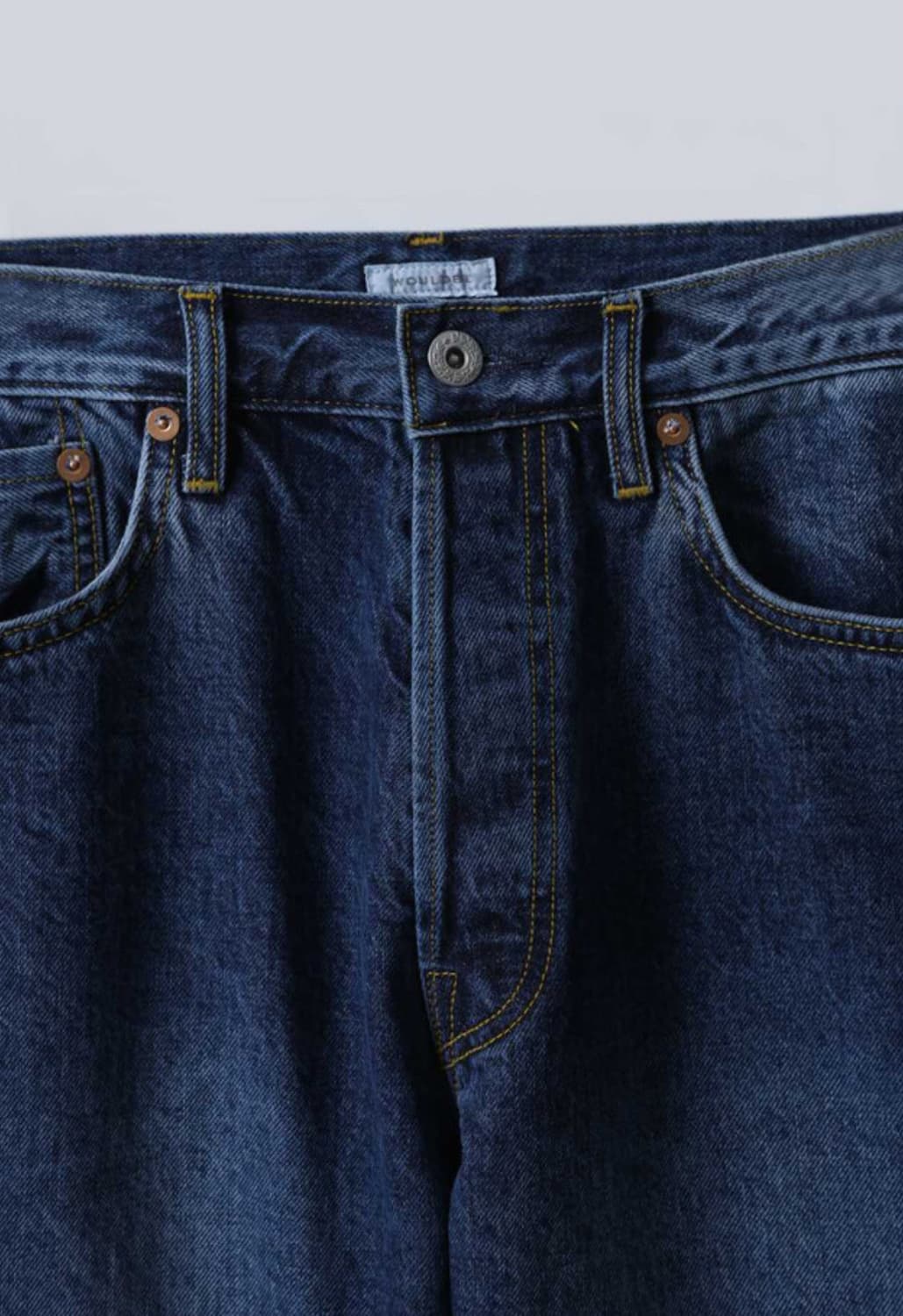 [3] 우드비 25ss 5P 셀비지 레귤러 스트레이트 데님 빈티지블루 상품이미지3