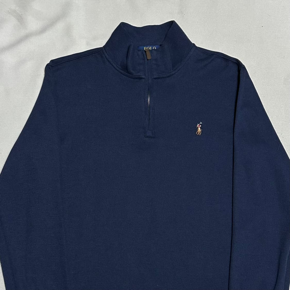 L 폴로랄프로렌 네이비 반집업 니트 상품이미지1