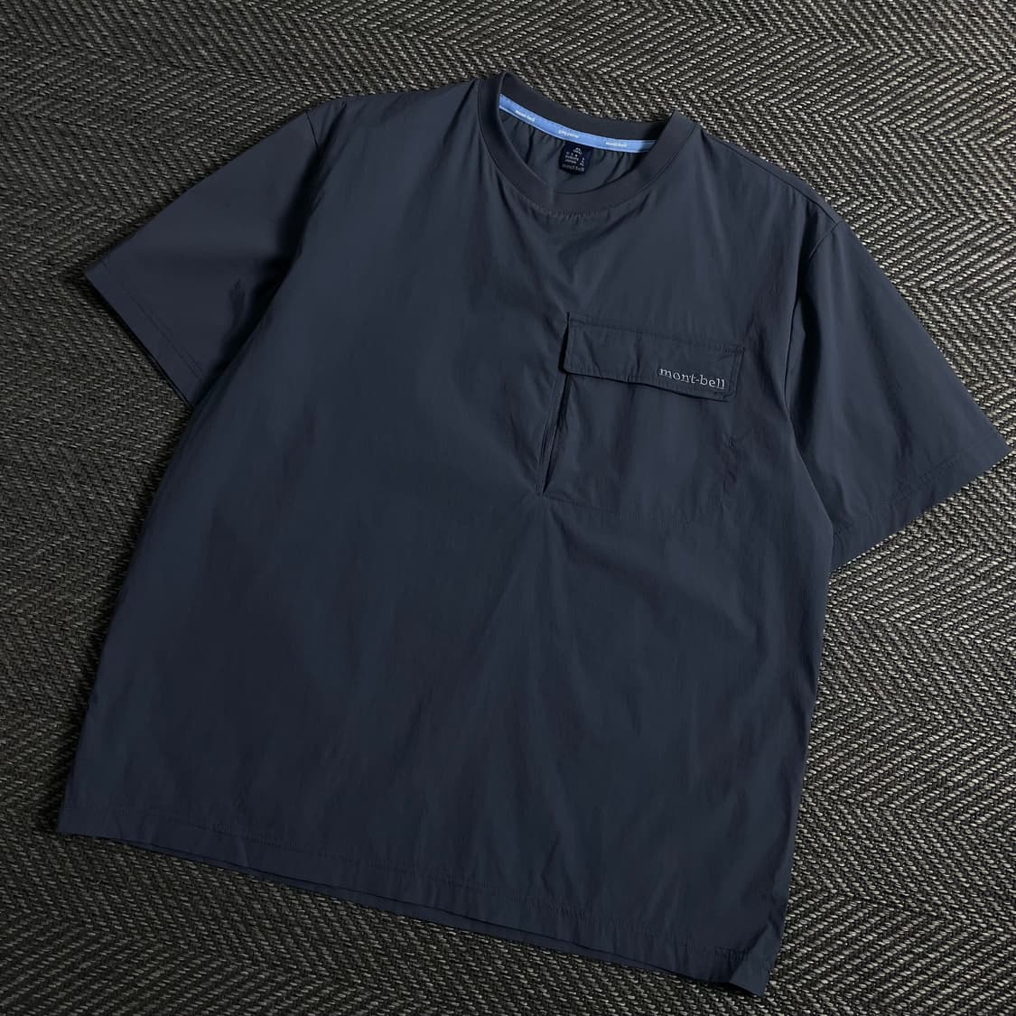 몽벨 아치로고 나일론 포켓 반팔 우븐 웜업 y 3866 상품이미지1