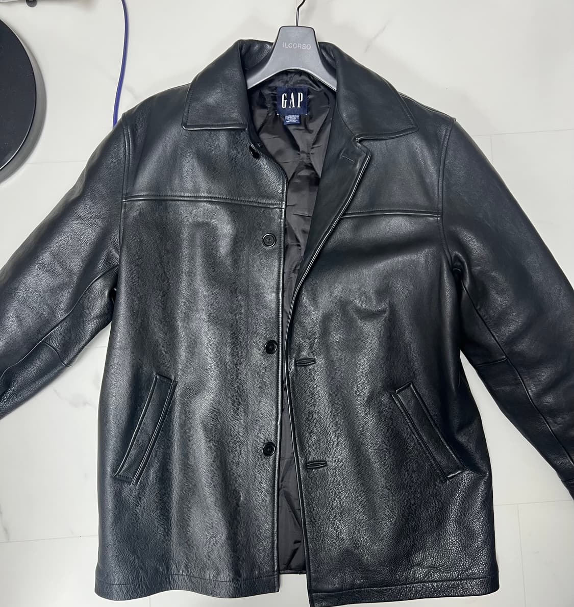 올드갭 레더카코트 M 상품이미지1