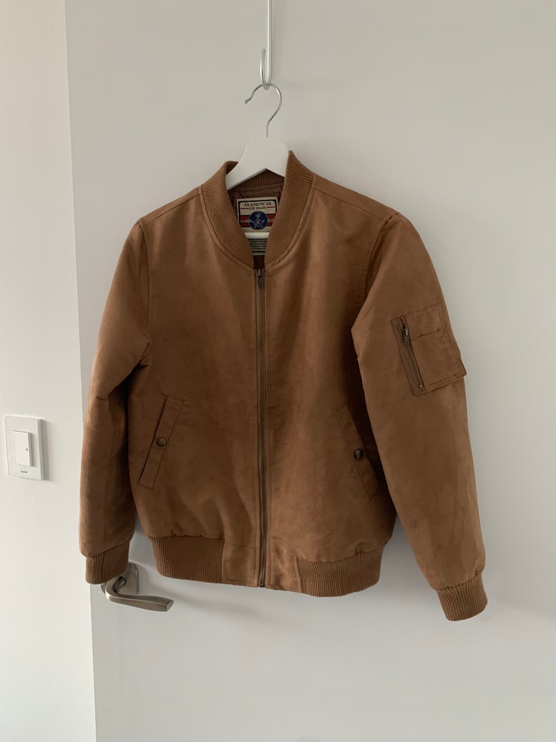 브라운 스웨이드 점퍼 상품이미지1