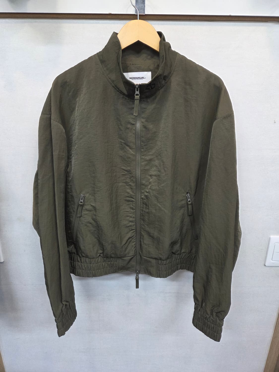 노매뉴얼 나일론 블루종자켓 딥카키 L 상품이미지1