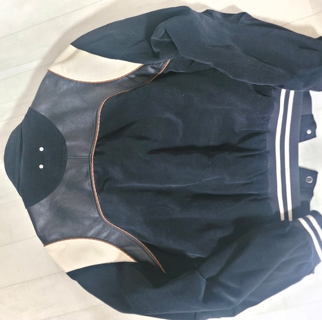 앤더슨벨 레더 코듀로이 바시티 xl 상품이미지4