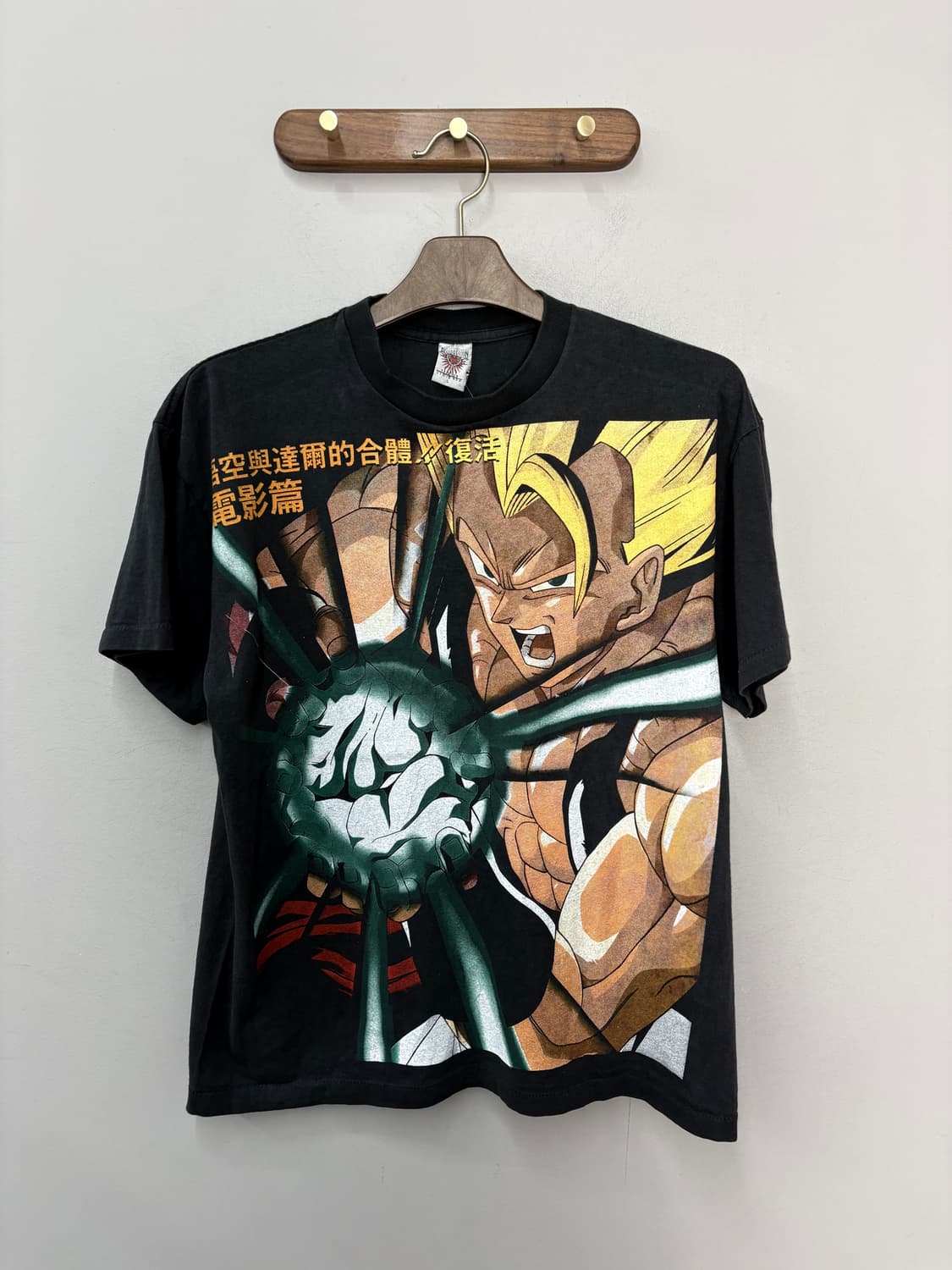 빈티지 드래곤볼 Z손오공 복각 블랙 반팔티 A3693 상품이미지2