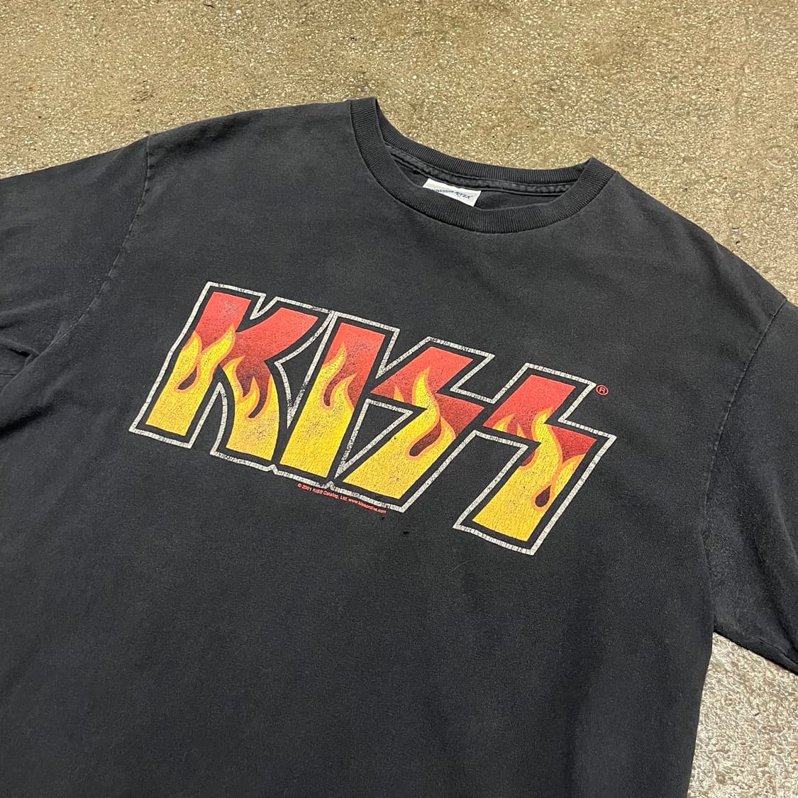 2001 Kiss 플레임 로고 벤드티 (95) 상품이미지2