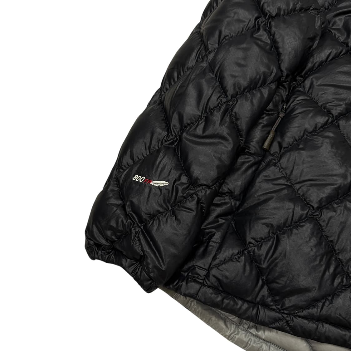 몽벨 빈티지 우먼 퍼텍스 나일론 800필 경량패딩 블랙 L 상품이미지2