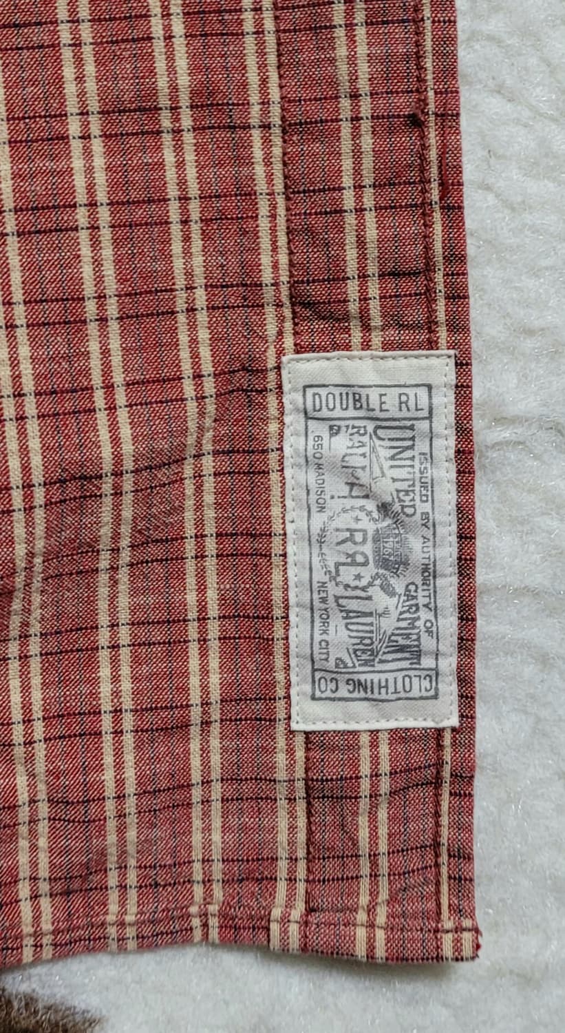 RRL 남성용 체크 남방(XL) 상품이미지7