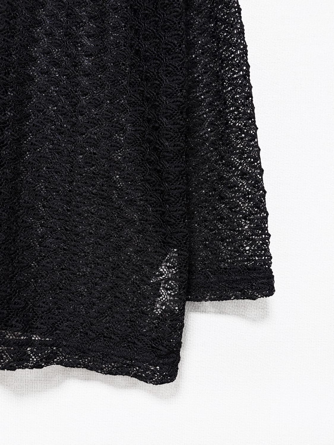 Punching Lace Cardigan – Black 상품이미지6
