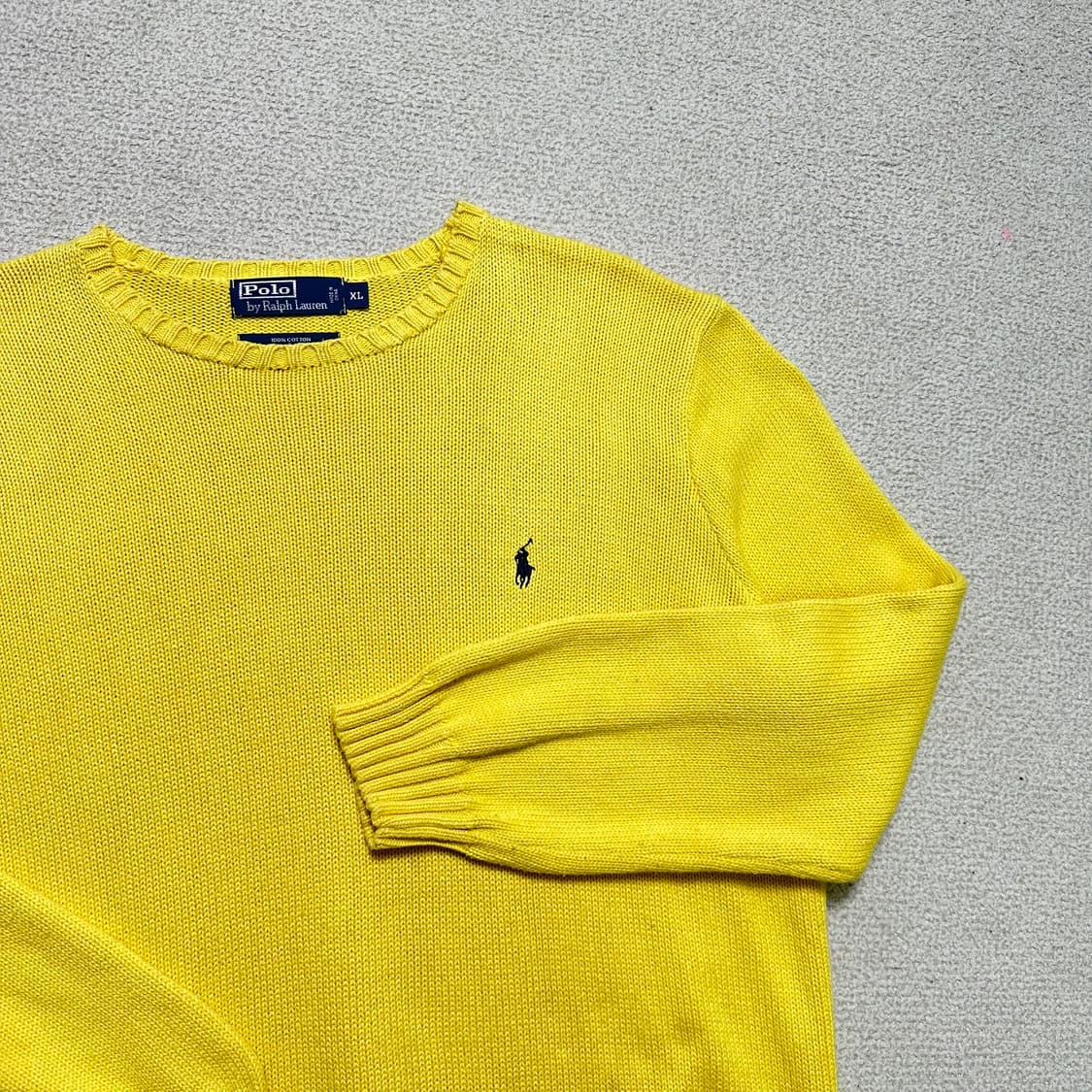 폴로 코튼 라운드 니트 상품이미지1